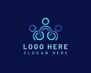 Coaching - Human Resource People Teamwork logo design