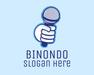 Microphone Podcast Media  logo design