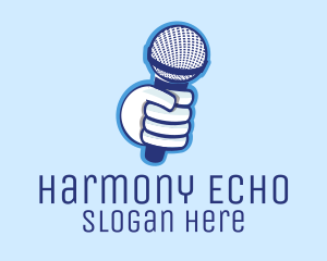 Chorus - Microphone Podcast Media logo design