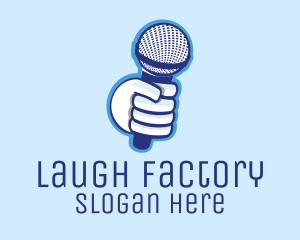 Comedy - Microphone Podcast Media logo design