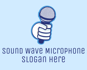 Microphone - Microphone Podcast Media logo design
