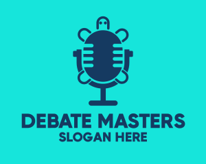 Debate - Turtle Radio Microphone logo design