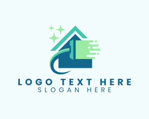 Window - Squeegee House Cleaning logo design