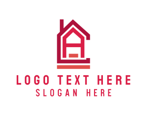 Village - House Letter CA Monogram logo design