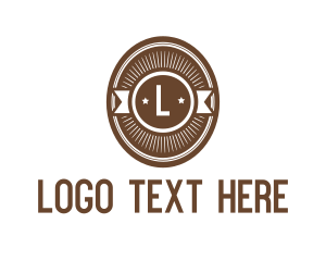 Vintage - Brown Vintage Badge logo design