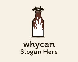 Cow Milk Bottle Logo