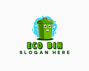 Bin - Junk Garbage Bin logo design
