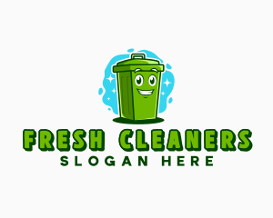 Cleaners - Junk Garbage Bin logo design