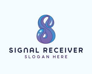 Aqua Water Letter S logo design