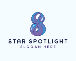 Aqua Water Letter S logo design