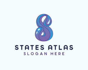 Aqua Water Letter S logo design