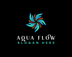 Flowing - Air Cool Ventilation logo design