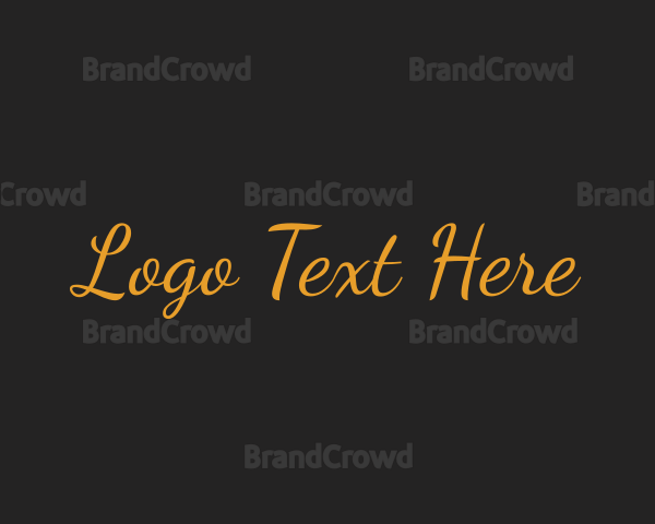 Luxury Cursive Script Logo