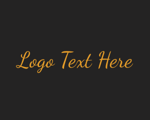 Handwriting - Luxury Cursive Script logo design