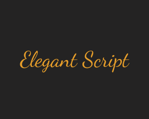 Luxury Cursive Script logo design