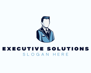 Male Executive Consultant logo design