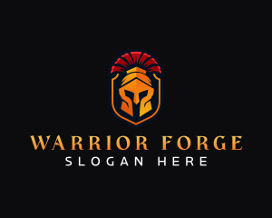 Warrior Helmet  Gaming logo design