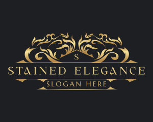 Ornamental Wreath  Decorative logo design