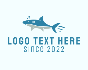 Powerful - Ocean Shark Aquarium logo design