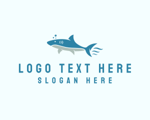 Seafood - Ocean Shark Aquarium logo design