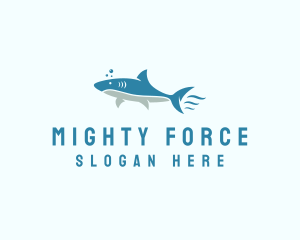 Powerful - Ocean Shark Aquarium logo design