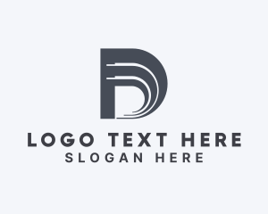 Letter D - Logistics Freight Courier logo design