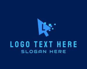 Telecom - Digital Web Cursor logo design