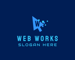Web - Digital Web Cursor logo design
