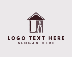 Construction - L Square & Pliers Tools logo design