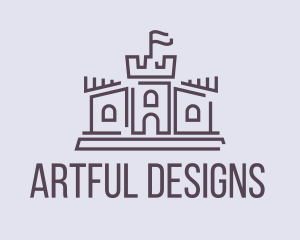 Castle Line Art logo design