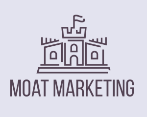 Moat - Castle Line Art logo design