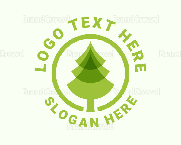 Green Pine Tree Farm Logo