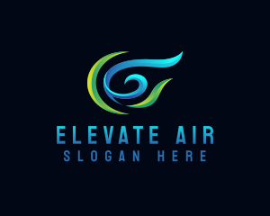 Air Cooling HVAC logo design