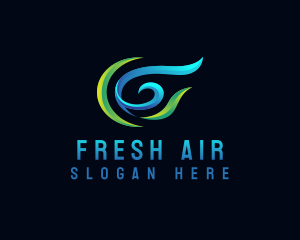 Air Cooling HVAC logo design