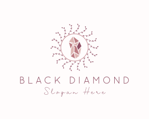 Crystal Gem Wreath logo design