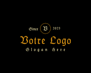 Medieval Gothic Antique Logo