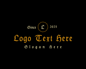 Gothic - Medieval Gothic Antique logo design