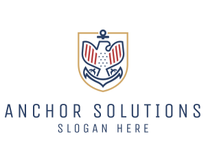 American Eagle Anchor logo design