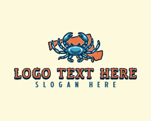 Steamed Crab - Maryland Blue Crab logo design