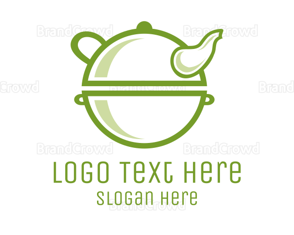 Green Antique Teapot Logo