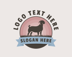 Goat - Wild Goat Pasture logo design