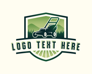 Lawn - Mower Gardener Landscaping logo design