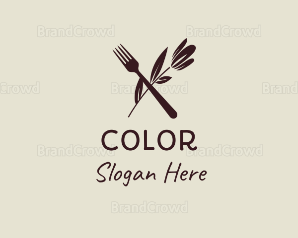Fork Vegan Kitchen Business Logo
