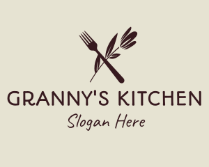 Fork Vegan Kitchen Business logo design