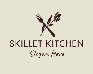 Fork Vegan Kitchen Business logo design