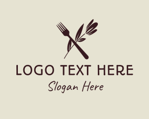 Cook - Fork Vegan Kitchen Business logo design