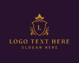 Law Firm - Royal Shield Monarch logo design