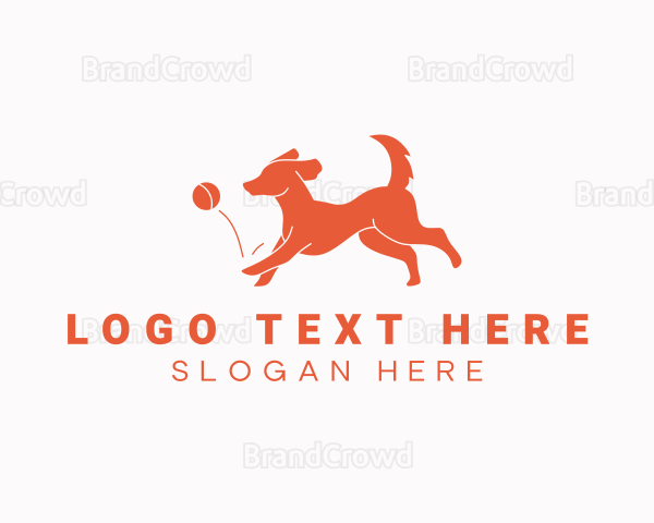 Pet Running Dog Logo