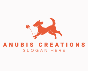 Pet Running Dog Logo