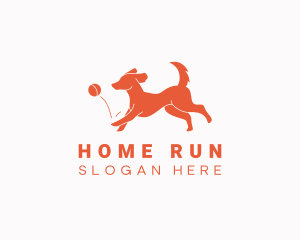 Pet Running Dog logo design